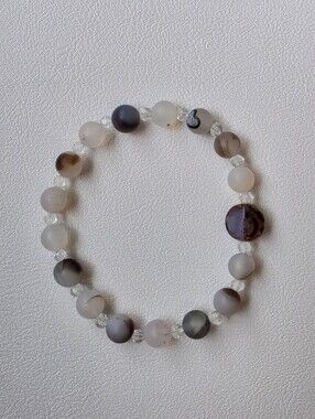 Handcrafted Agate Beaded Bracelet